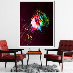 Colored Rose - Milos Karanovic - NicheCanvas