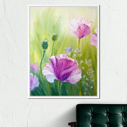 Purple Poppies - NicheCanvas