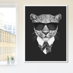 Dressed Up Leopard - NicheCanvas