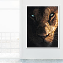 Lioness Eyes - Zenzdesign - NicheCanvas