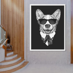 Dressed Up Corgi - NicheCanvas