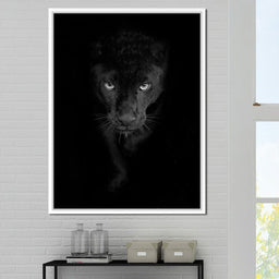 Black and White Panther - NicheCanvas