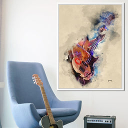 Flea's Bass Guitar - Abraham Szomor - NicheCanvas