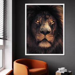 Scary Lion - Zenzdesign - NicheCanvas