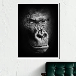 Black and White Gorilla - NicheCanvas