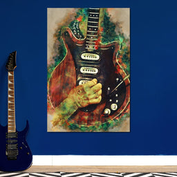 Brian May's Guitar - Abraham Szomor - NicheCanvas