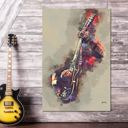 James Hetfield's Electric Guitar - Abraham Szomor - NicheCanvas