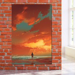 Admiring The Sunset - NicheCanvas