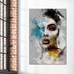 Mixart Female Portrait - Johanjjf - NicheCanvas