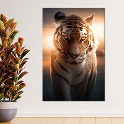 Tiger Orange Eyes - Zenzdesign - NicheCanvas