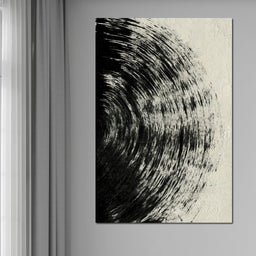 Abstract Black Circle - Evgeny Vetrov - NicheCanvas