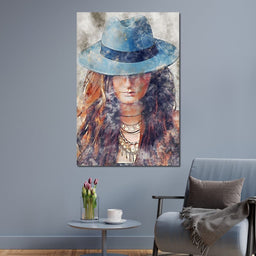 Girl in a Hat - Mateo - NicheCanvas