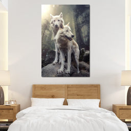 Double Wolves - Zenzdesign - NicheCanvas