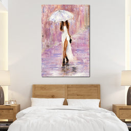 The Bridesmaid Under the Rain - NicheCanvas