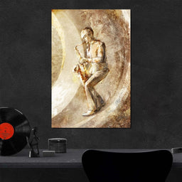 Playing the Saxophone - NicheCanvas