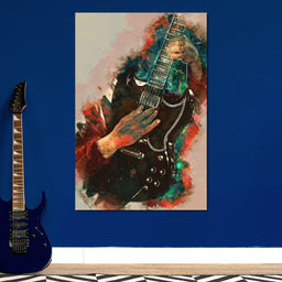 Angus Young's Guitar - Abraham Szomor - NicheCanvas