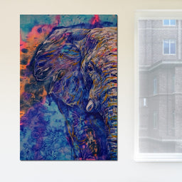 Blue Elephant - NicheCanvas