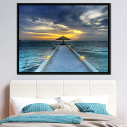 Maldivian Sunset - NicheCanvas