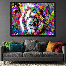 Psychedelic Lion - NicheCanvas
