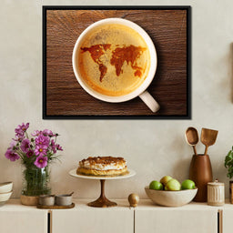 World Map Coffee Cup - NicheCanvas