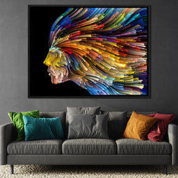 Psychedelic Face Alternate - NicheCanvas