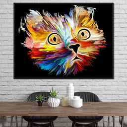 Colorful Cat - NicheCanvas