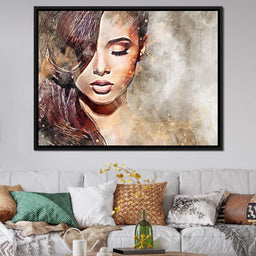 Girl Watercolor 4 - Mateo - NicheCanvas