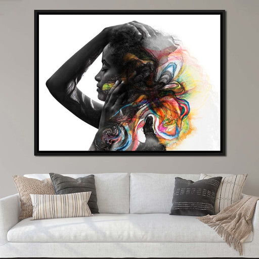 Colorful Hair Canvas Print