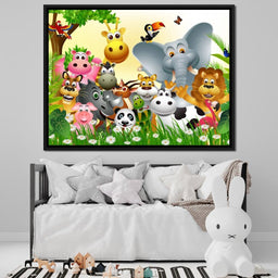Cute Animals Canvas - NicheCanvas