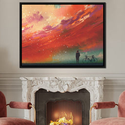 Admiring The Red Clouds - NicheCanvas