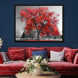 Big Red Tree - NicheCanvas