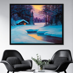 Winter Forest Home - NicheCanvas
