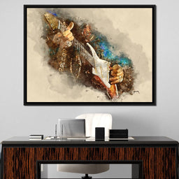 Jimmy Hendrix's Electric Guitar - Abraham Szomor - NicheCanvas