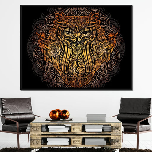 Golden Owl Canvas Print