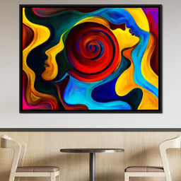 Red Swirl - NicheCanvas