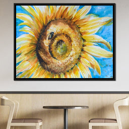 Golden Sunflower - NicheCanvas