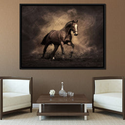 Brown Horse - NicheCanvas