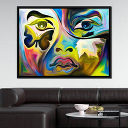 Multicolored Artistic Abstraction - NicheCanvas