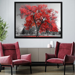 Big Red Tree - NicheCanvas