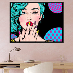 Pop Art Lady - NicheCanvas