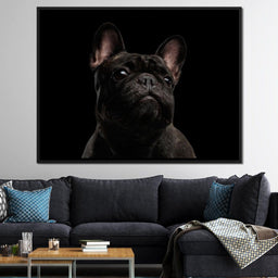 Black French Bulldog - NicheCanvas