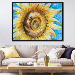 Golden Sunflower - NicheCanvas