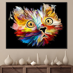 Colorful Cat - NicheCanvas