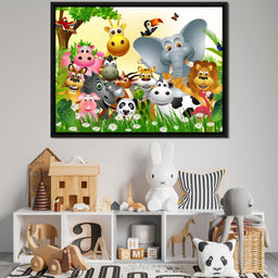 Cute Animals Canvas - NicheCanvas