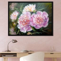 Blooming Peonies - NicheCanvas