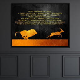 Lion & Gazelle - ABConcepts - NicheCanvas