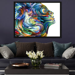 Colored Visage Profile - NicheCanvas