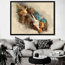 Jimmy Hendrix's Electric Guitar - Abraham Szomor - NicheCanvas