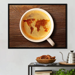 World Map Coffee Cup - NicheCanvas