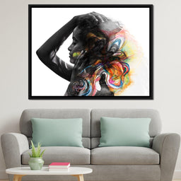 Colorful Hair - NicheCanvas